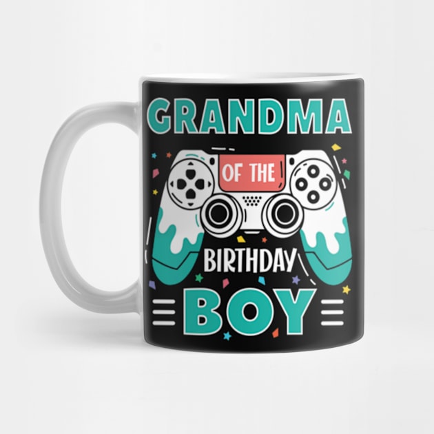 grandma Of The Birthday Boy Video Game B-day Gift For Boys Kids by Patch Things All